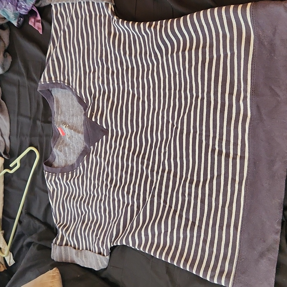 Grey striped shirt